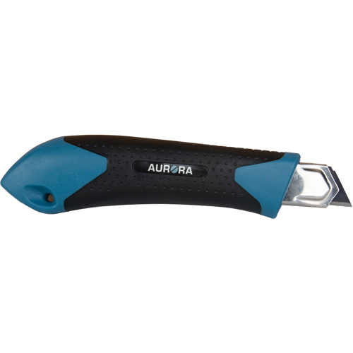 18mm Professional Knife, Stainless Steel, Heavy-Duty, Rubber Handle Duraquip Inc