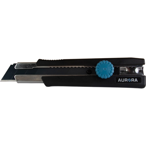25mm Retractable Knife, Stainless Steel, Heavy-Duty, Rubber Handle Duraquip Inc