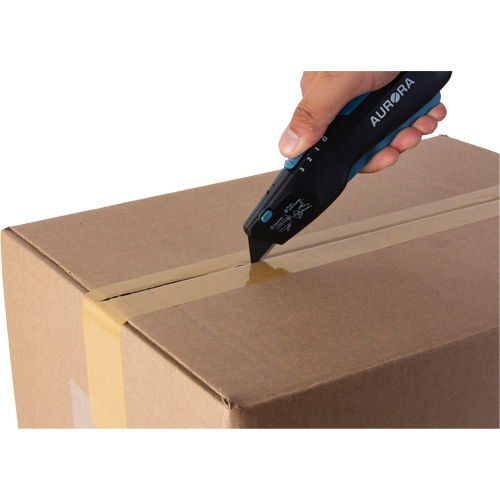 Retractable Safety Knife , Stainless Steel, Heavy-Duty, Plastic/Aluminum Handle Duraquip Inc