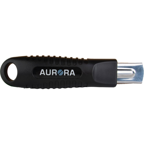Standard-Duty Retractable Safety Knife, Stainless Steel, Rubber Handle Duraquip Inc