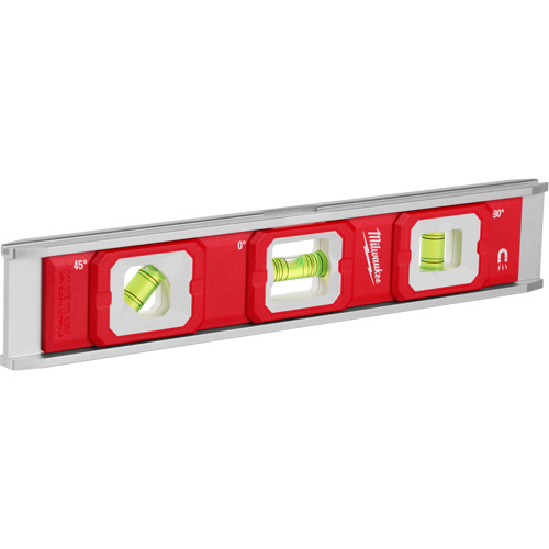 Torpedo Level, 10" L, Aluminum, 3 Vials, Magnetic Duraquip Inc