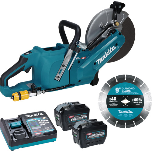 Tronçonneuse &agrave; meule &eacute;lectrique 40?V?max XGT sans balais avec trousse de batteries 8,0?Ah , 9", 40 V Duraquip Inc