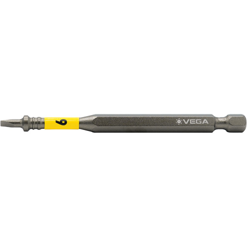 Embout pour outils &eacute;lectriques Impactech, Fente, Embout 6F-8R, Prise 1/4", Longueur 3-1/2" Duraquip Inc