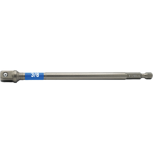 Impactech&reg; Impact Socket Adapter, 1/4" Drive Size, 3/8" Male Size, 6" L Duraquip Inc