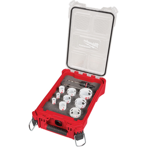 QUIK LOK HOLE DOZER Bi-Metal Kit with PACKOUT Compact Organizer, 12 Pieces Duraquip Inc