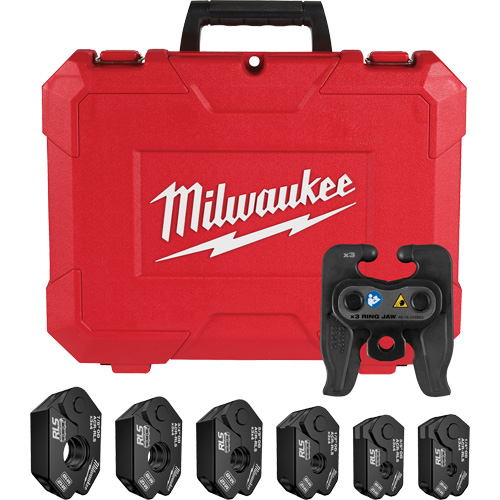 1/4" - 7/8" RLS&reg; Pivoting Press Ring Kit for M12 FORCE LOGIC Press Tool Duraquip Inc