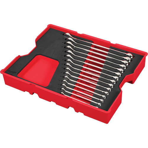 Wrench Set with Tray for PACKOUT Drawers, Combination, 15 Pieces, Metric Duraquip Inc