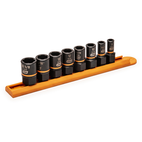 Bolt Biter Extraction Socket Set, 8 Pcs, Impact, 1/4"/3/8" Drive Size Duraquip Inc