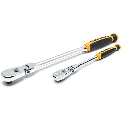 1/4" & 3/8" Drive 90-Tooth Dual Material Teardrop Ratchet Set Duraquip Inc
