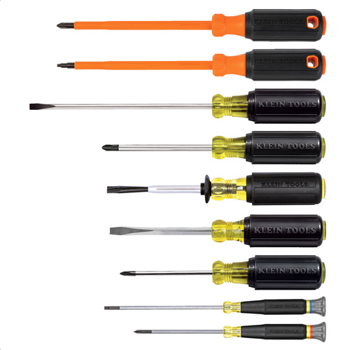 Electrician Screwdriver Set, 9 Pcs. Duraquip Inc