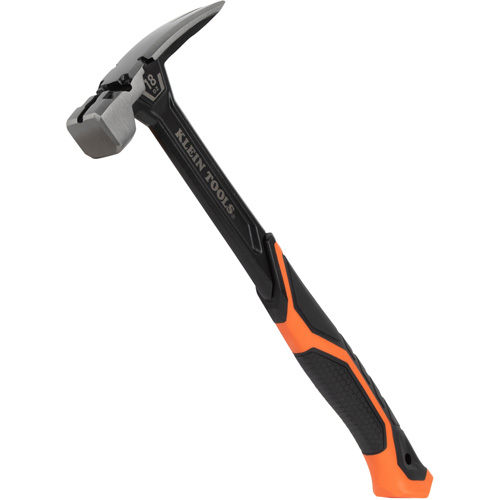 Steel Claw Hammer, 18 oz., Solid Steel Handle, 15" L Duraquip Inc
