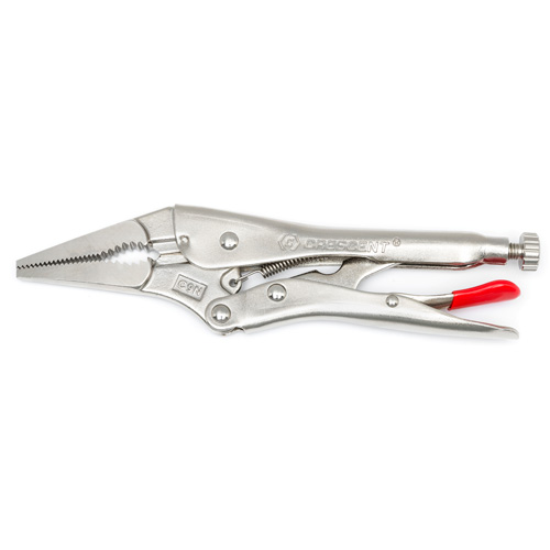 Locking Pliers with Wire Cutter, 9" Length, Long Nose Duraquip Inc