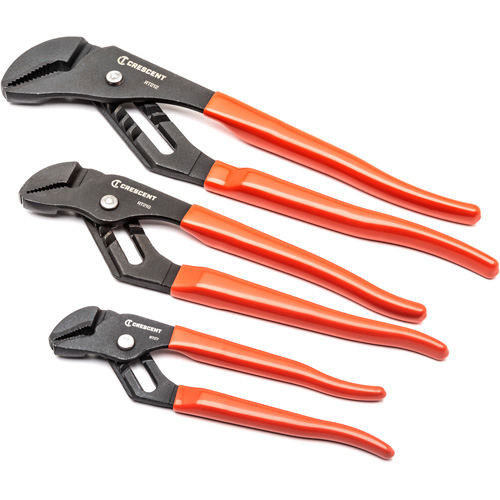 Straight Jaw Dipped Handle Tongue & Groove Plier Set, 3 Pieces Duraquip Inc