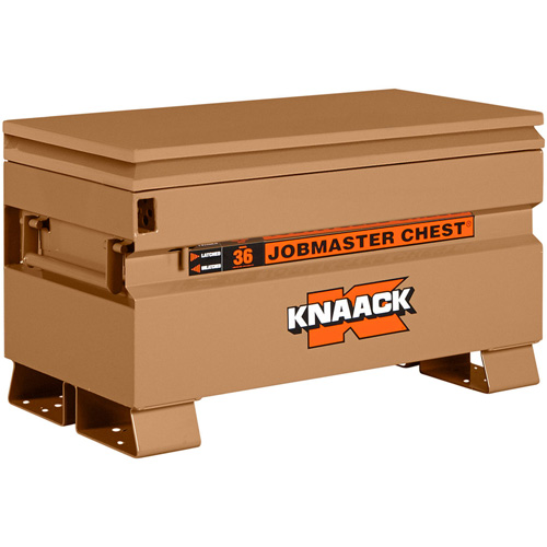 Model 36 Jobsite Chest with Padlock, 36" x 19" x 21-1/2", Steel, Tan Duraquip Inc