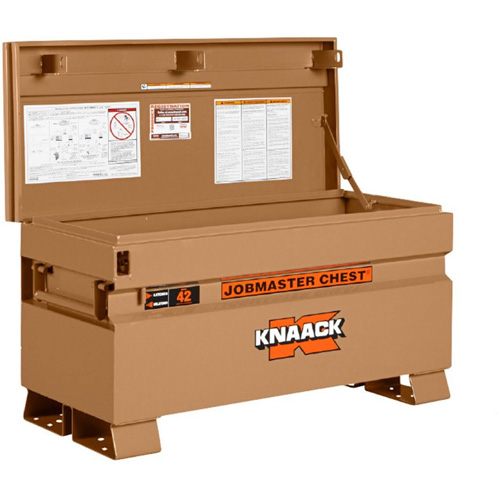 Coffre de chantier mod&egrave;le 42 avec cadenas, 42" x 19" x 23-3/8", Acier, Havane Duraquip Inc