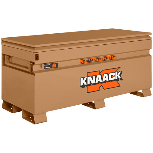 Model 60 Jobsite Chest with Padlock, 60" x 24" x 28-1/2", Steel, Tan Duraquip Inc
