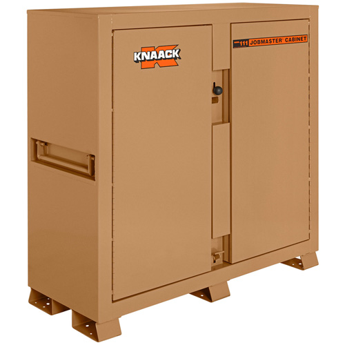 Model 111 Jobsite Cabinet with Padlock, Steel, 47.5 Cubic Feet, Tan Duraquip Inc