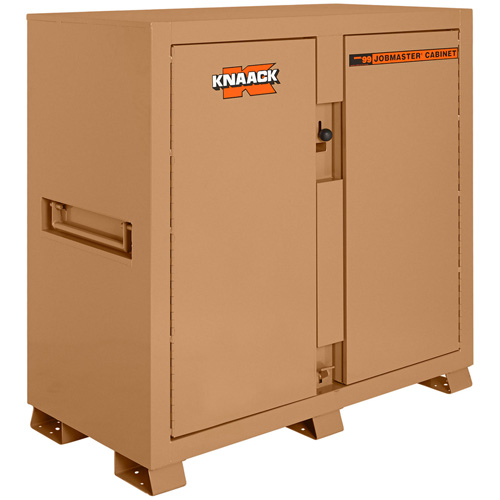 Model 99 Jobsite Cabinet with Double Doors & 2 Padlocks, Steel, 59.4 Cubic Feet, Tan Duraquip Inc