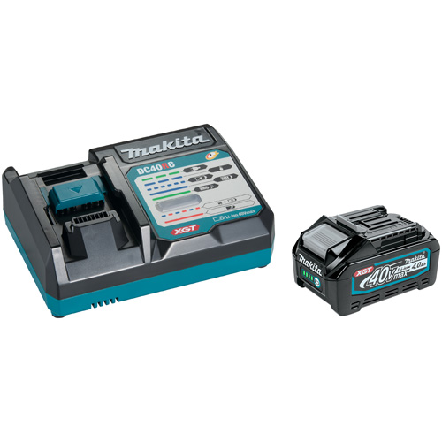 40Vmax XGT 4 Ah Battery & Fast Charger Starter Kit, 40 V, Lithium-Ion Duraquip Inc