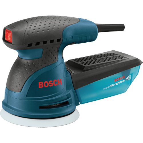 Palm Random Orbit Sander/Polisher, 5" Sand Paper, 2.5 A, 120 V Duraquip Inc