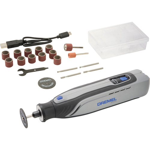 Brushless USB-C Rechargeable Rotary Tool with LED Work Light Duraquip Inc
