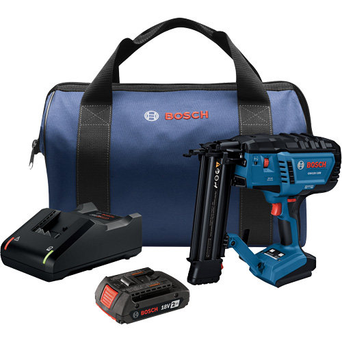 Ensemble cloueuse de finition de calibre 18 avec batterie Standard Power, 18 V, Lithium-ion Duraquip Inc