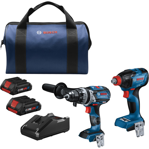 2-Tool Combo Kit, Lithium-Ion, 18 V Duraquip Inc