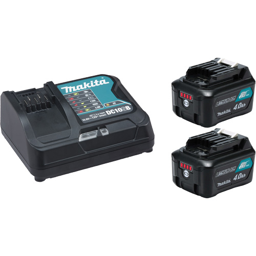 Ensemble de d&eacute;part CXT avec chargeur rapide et deux batteries de 4?Ah, 12 V, Lithium-ion Duraquip Inc