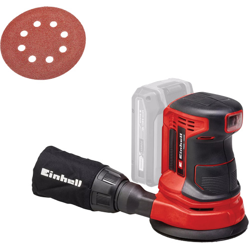 Cordless Random Orbit Sander (Tool Only), 5" Sand Paper, 18 V, 14000 - 22000 OPM Duraquip Inc