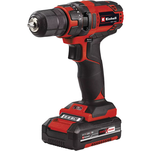 Ensemble perceuse sans fil, Lithium-ion, 18 V, Mandrin 3/8", Couple 310  lb-po Duraquip Inc