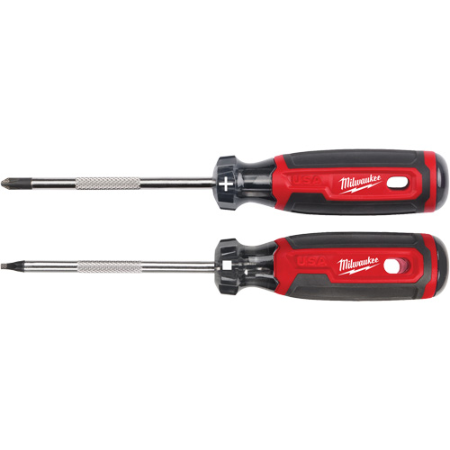 Cushion Grip Screwdriver Set, 2 Pcs. Duraquip Inc