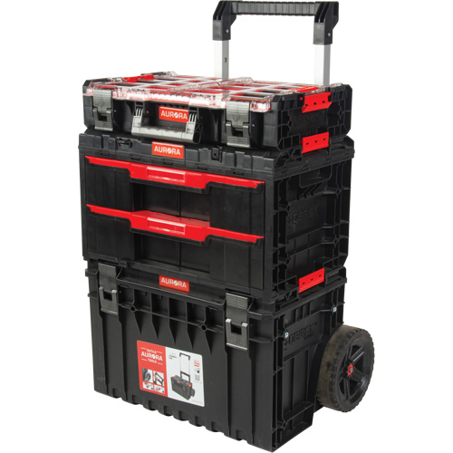 Ensemble de d&eacute;part roulant de coffres &agrave; outils Arx de 3 morceaux, 25-1/5" x 19" x 42-2/5", Noir Duraquip Inc