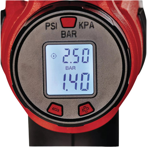 Gonfleur motoris&eacute; sans fil &agrave; haute pression CE-CC 18 Li 18 V avec jauge num&eacute;rique (outil seulement) Duraquip Inc