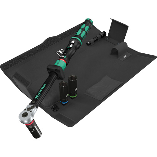 Ensemble cl&eacute; dynamom&eacute;trique Click-Torque Lock C 3 jeu 1 pour changement de roue, 6 Mcx, Prise de 1/2", Profond Duraquip Inc
