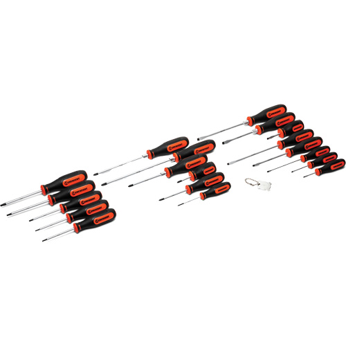 Jeu de tournevis &agrave; double mat&eacute;riaux, 20 mcx. Duraquip Inc