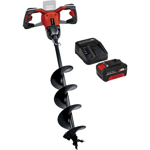 18V Professional 6” Cordless Auger with 4Ah Battery & Charger Starter Kit Duraquip Inc
