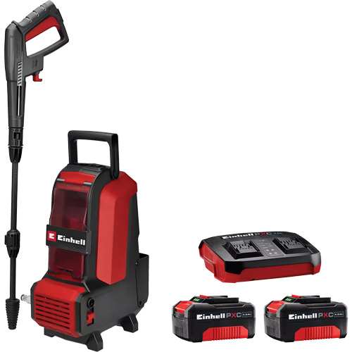 Cordless High Pressure Cleaner with 4Ah PXC Battery & Charger Starter Kit, Battery Powered, 1522 PSI, 1.23 GPM Duraquip Inc