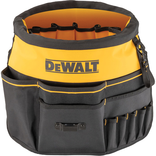 Bucket Tool Organizer, 19-3/4" L x 2" W x 19-5/8" H, Black/Yellow Duraquip Inc