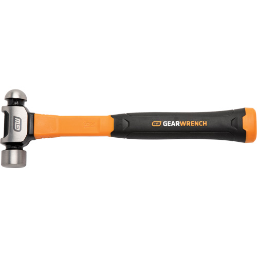 Marteau &agrave; panne ronde, Poids de la t&ecirc;te 16 oz, Face Ordinaire/Poli, Prise Fibre de verre Duraquip Inc