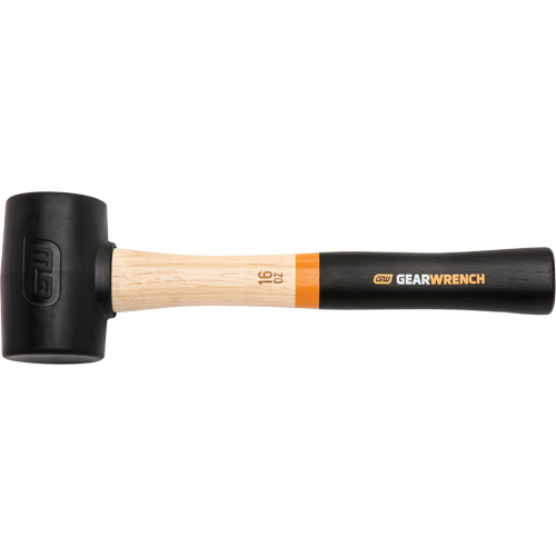 Rubber Mallet, 16 oz., Wood Handle, 13" L Duraquip Inc