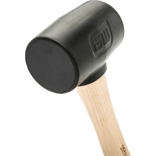 Rubber Mallet, 16 oz., Wood Handle, 13" L Duraquip Inc