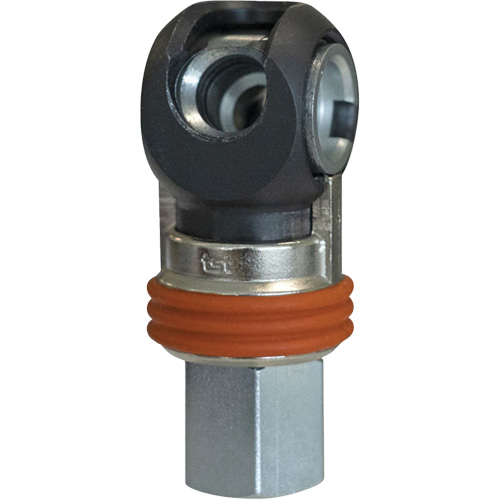 Raccord industriel rapide basculant TOPQUIK SC, Acier nickel&eacute;, 3/8", NPT femelle, 360 PSI Duraquip Inc