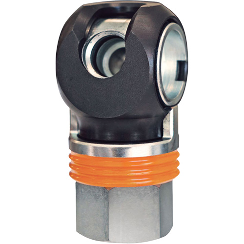 Raccord industriel rapide TOPQUIK SC, Acier nickel&eacute;, 1/2", NPT femelle, 359 PSI Duraquip Inc