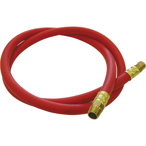 Tuyau de raccordement pour d&eacute;vidoir de tuyau, Air, Caoutchouc EDPM, 1/2" dia. x 5', 300 psi, 1/2 NPT Duraquip Inc