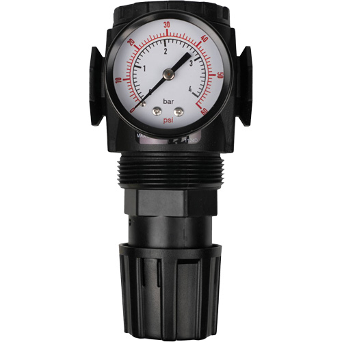 MODULAIR 300 Compressed Air Regulator, 1/2" NPT, 300 psi Max. PSI, In Line/Modular Duraquip Inc