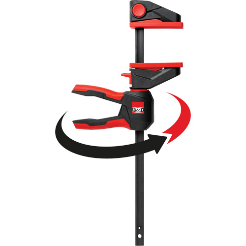 One-Hand Bar Trigger Clamps with 360° Rotating Handle, 4-1/2" (114.3 mm) Duraquip Inc