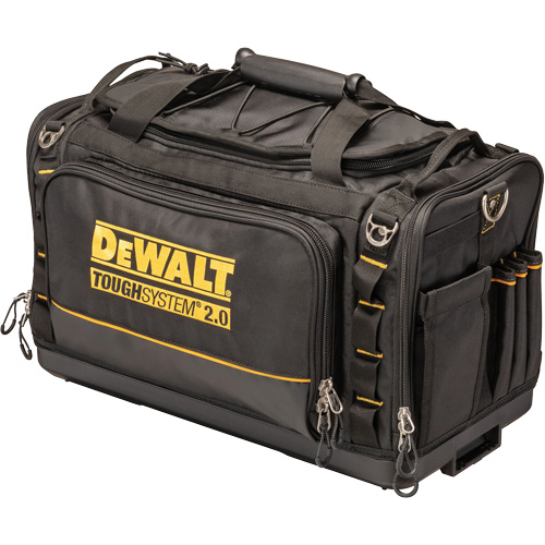 Sac &agrave; outils de chantier ToughSystem 2.0 r&eacute;sistant &agrave; la salet&eacute;, 1680 Denier, 50 pochettes, Noir/Jaune Duraquip Inc