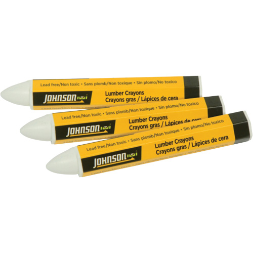 Crayons de marquage pour bois d'œuvre - Paquet de 3, Blanc, Marqueur Duraquip Inc