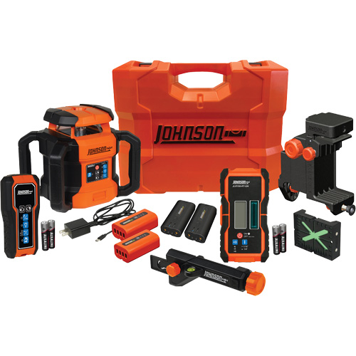 GreenBrite&reg; Dual Slope Rotary Laser Level Kit, 4000' (1219.2 m), 510 Nm/530 Nm Duraquip Inc