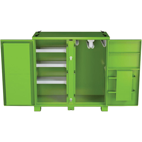 Onsite PPE Storage Cabinet, Steel, High-Visibility Lime Green Duraquip Inc